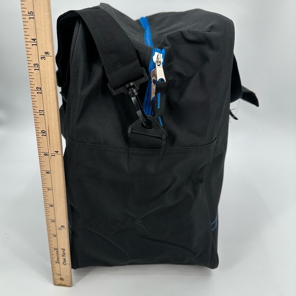 ATHLETICO Ski Boot Bag Black Unpadded Zippered Shoulder Strap 2 Handles - Picture 3 of 10